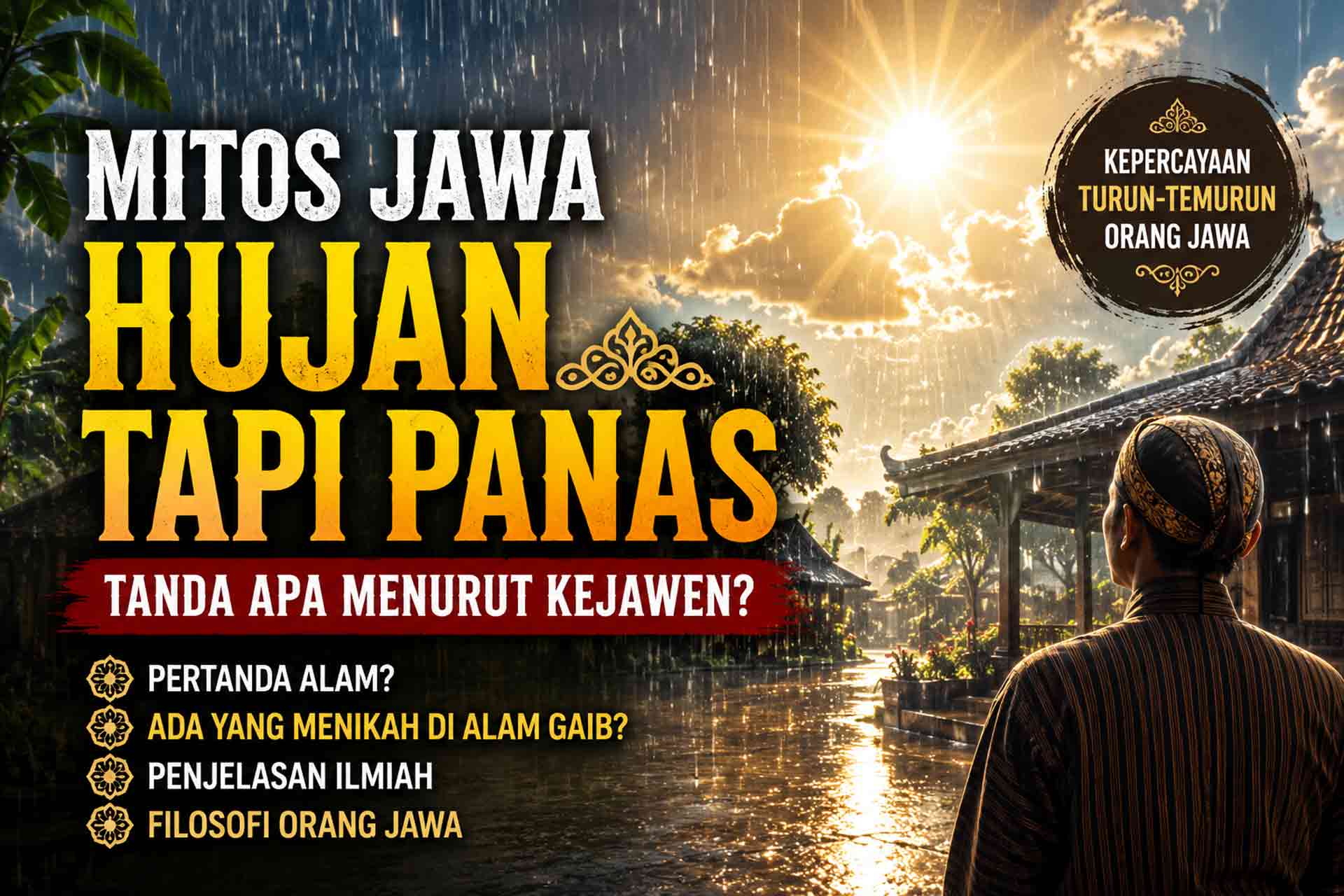 Mitos Jawa Hujan Tapi Cuaca Panas